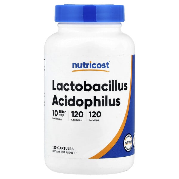 ncs67940_v_8.jpg ацидофильные лактобактерии (Lactobacillus acidophilus), 50 мг (10 млрд КОЕ), 120 капсул — Nutricost