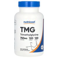 TMG (триметилглицин), 750 мг, 120 капсул — Nutricost