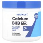 кальций BHB, goBHB®, без добавок, 250 г (8,9 унции) — Nutricost