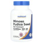 Mimosa pudica Seed, 120 капсул (6000 мг в 1 капсуле) — Nutricost