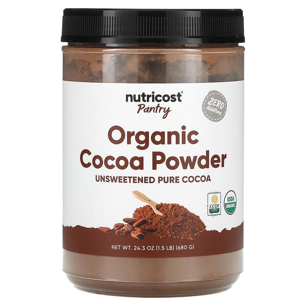 ncs67992_v_8.jpg Pantry, органический какао-порошок, без подсластителей, 680 г (24,3 унции) — Nutricost
