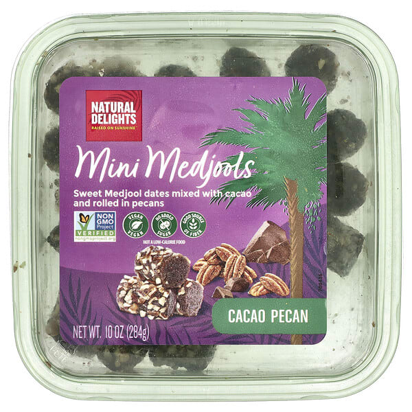 nde00060_v_18.jpg Mini Medjools, какао и пекан, 284 г (10 унций) — Natural Delights