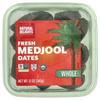 Свежие финики Medjool, цельные, 340 г (12 унций) — Natural Delights