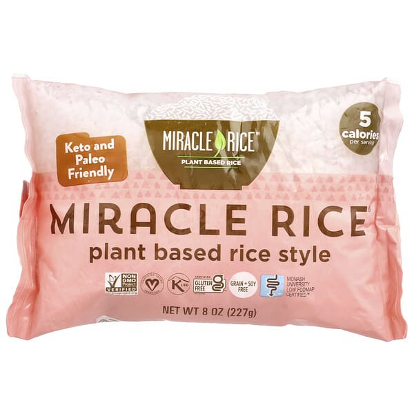 ndl00302_v_17.jpg Miracle Rice®, рис на растительной основе, 227 г (8 унций) — Miracle Noodle