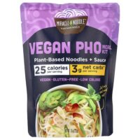 веганский набор блюд фо, растительная лапша с соусом, 215 г (7,6 унции) — Miracle Noodle