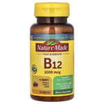 B12, сублингвальный витамин B12, с вишней, 1000 мкг, 50 таблеток — Nature Made