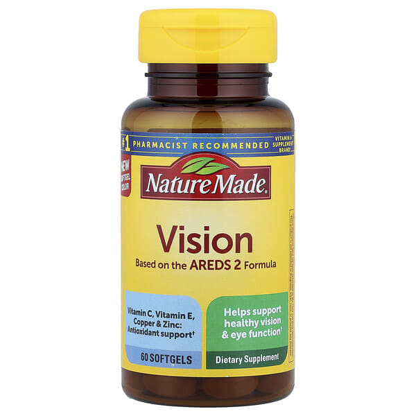 ndm04300_v_10.jpg Vision Based on the AREDS 2 Formula, 60 Softgels — Nature Made