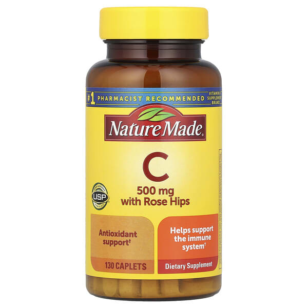 ndm11259_v_24.jpg Витамин C с шиповником, 500 мг, 130 капсул — Nature Made