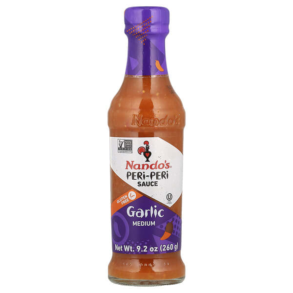 ndo00125_v_8.jpg Соус пери-пери, чеснок, средний, 260 г (9,2 унции) — NANDO'S