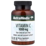 Витамин C, 1000 мг, 120 растительных капсул — NutraMedix