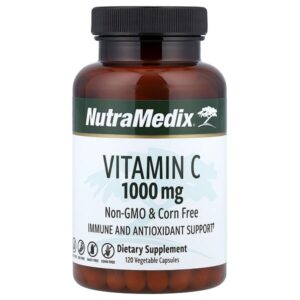 Витамин C, 1000 мг, 120 растительных капсул — NutraMedix