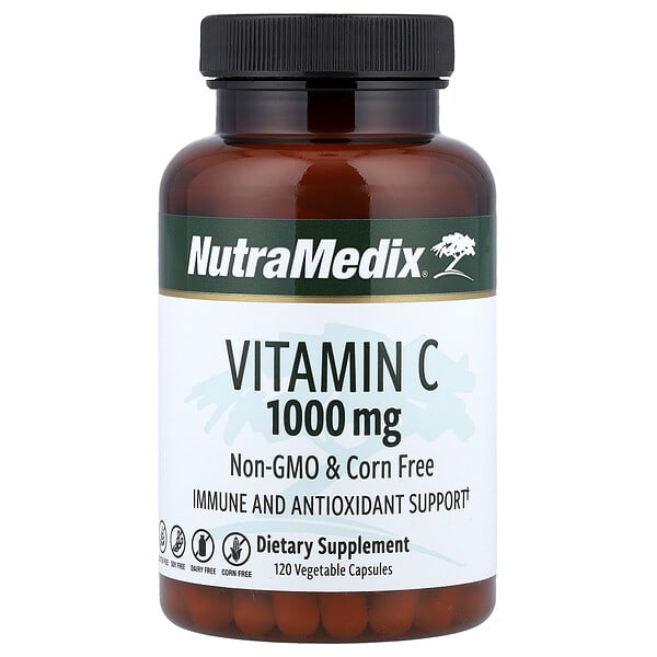 ndx09333_v_12.jpg Витамин C, 1000 мг, 120 растительных капсул — NutraMedix