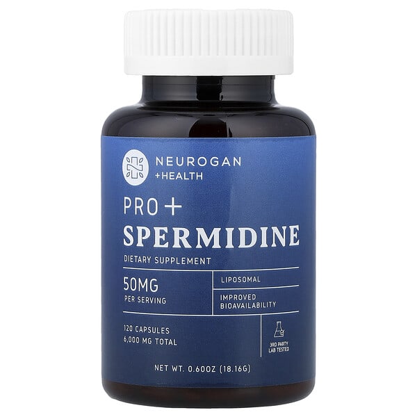neg55191_v_8.jpg Pro+, спермидин, 120 капсул, 18,16 г (0,6 унции) — Neurogan Health