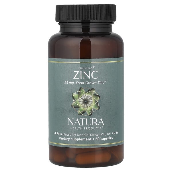 nep00063_v_8.jpg Naturized®, цинк, 25 мг, 60 капсул — Natura Health Products