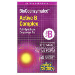 BioCoenzymated®, комплекс активных витаминов группы B, 60 вегетарианских капсул — Natural Factors