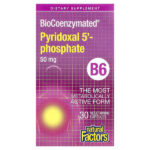 BioCoenzymated®, B6, пиридоксаль 5'-фосфат, 50 мг, 30 вегетарианских капсул — Natural Factors