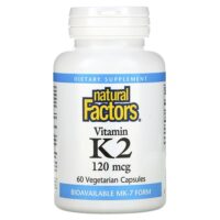 витамин K2, 100 мкг, 60 вегетарианских капсул — Natural Factors