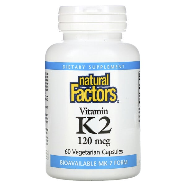 nfs01294_v_72.jpg витамин K2, 100 мкг, 60 вегетарианских капсул — Natural Factors