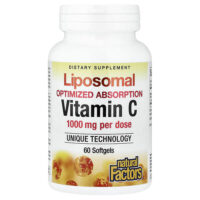 липосомальный витамин C, 60 капсул (500 мг в 1 капсуле) — Natural Factors