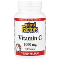 витамин C, медленное высвобождение, 1000 мг, 90 таблеток — Natural Factors