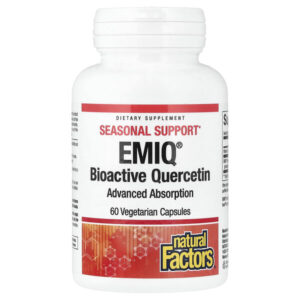 EMIQ®, биоактивный кверцетин, 60 вегетарианских капсул — Natural Factors