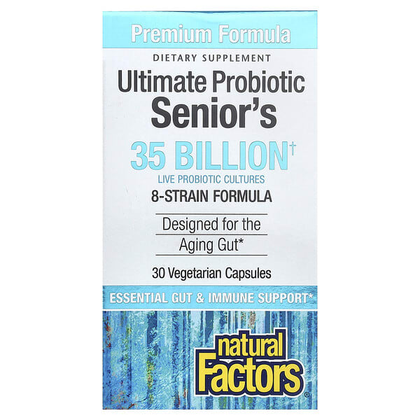 nfs01814_v_57.jpg Ultimate Probiotic Senior's, 30 вегетарианских капсул — Natural Factors