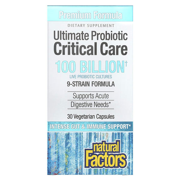 nfs01819_v_56.jpg Ultimate Probiotic Critical Care, пробиотики для лечения критических состояний, 100 миллиардов КОЕ, 30 вегетарианских капсул — Natural Factors