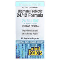 Ultimate Probiotic, формула 24/12, 60 вегетарианских капсул — Natural Factors
