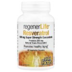 RegenerLife® ресвератрол, 500 мг, 60 вегетарианских капсул — Natural Factors