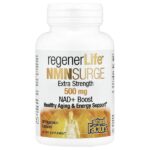 RegenerLife®, NMN Surge, 500 мг, 30 вегетарианских капсул — Natural Factors