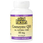 Коэнзим Q10, 50 мг, 60 мягких таблеток — Natural Factors