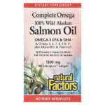 Complete Omega, 100% жир дикого аляскинского лосося, 1300 мг, 180 капсул Enteripure — Natural Factors