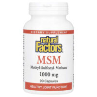 МСМ, 1000 мг, 90 капсул — Natural Factors
