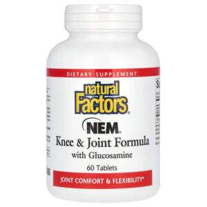 NEM, средство для коленей и суставов с глюкозамином, 60 таблеток — Natural Factors