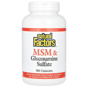 МСМ и сульфат глюкозамина, 180 капсул — Natural Factors