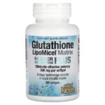 Glutathione LipoMicel Matrix, 300 мг, 60 мягких таблеток — Natural Factors