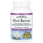 Stress-Relax, средство для расслабления ума, 60 вегетарианских капсул — Natural Factors