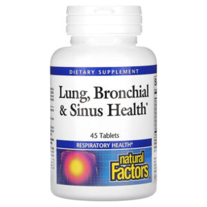 Здоровье дыхательных путей (Lung, Bronchial & Sinus Health), 45 таблеток — Natural Factors