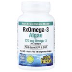 RxOmega3, водоросли, 60 вегетарианских капсул — Natural Factors