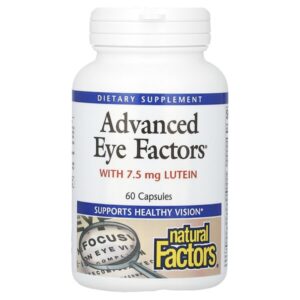 Advanced Eye Factors, улучшенная формула для зрения, 60 капсул — Natural Factors