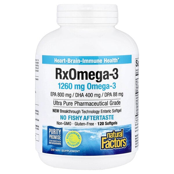 nfs03549_v_61.jpg Rx Omega-3, омега-3, 1260 мг, 120 капсул (630 мг в 1 капсуле) — Natural Factors