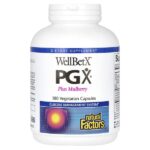 WellBetX PGX, с шелковицей, 180 вегетарианских капсул — Natural Factors