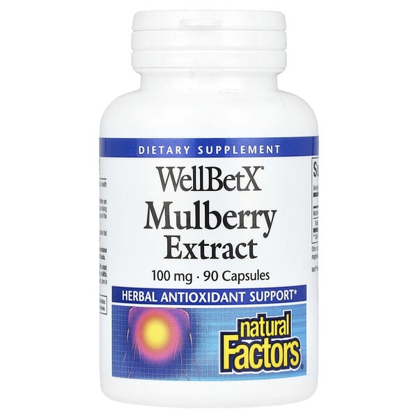 nfs03584_v_37.jpg WellBetX, экстракт шелковицы, 100 мг, 90 капсул — Natural Factors