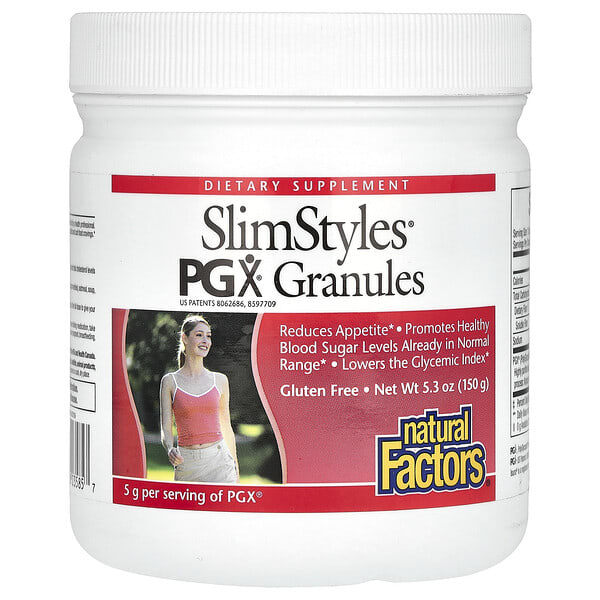nfs03585_v_38.jpg SlimStyles, гранулы PGX, с нейтральным вкусом, 150 г (5,3 унции) — Natural Factors