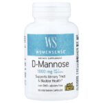 Womensense®, D-манноза, 60 вегетарианских капсул (500 мг в 1 капсуле) — Natural Factors