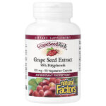 GrapeSeedRich, экстракт виноградных косточек, 100 мг, 90 вегетарианских капсул — Natural Factors