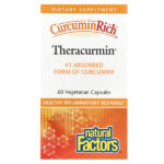 CurcuminRich®, Theracurmin®, 30 мг, 60 вегетарианских капсул — Natural Factors