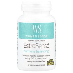WomenSense, EstroSense, гормональный баланс, 60 вегетарианских капсул — Natural Factors