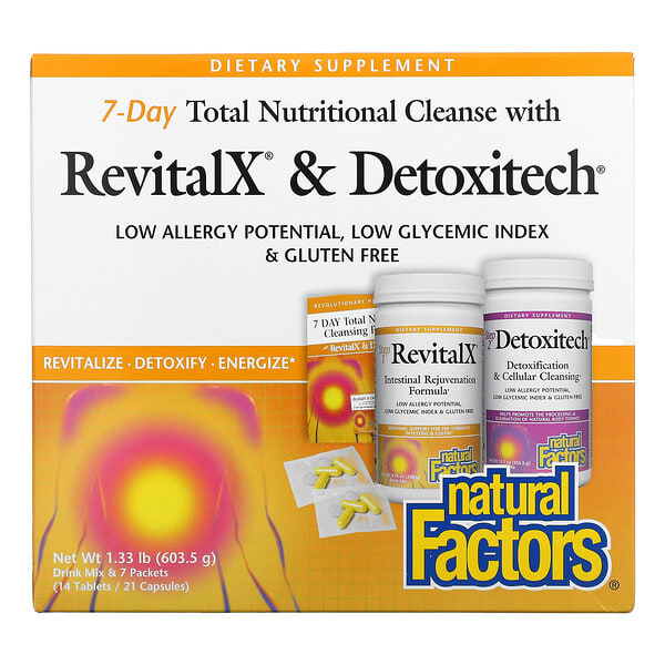 nfs07155_v_23.jpg Питательное очищение за 7 дней с RevitalX и Detoxitech, 603,5 г (1,33 фунта) — Natural Factors
