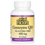 коэнзим Q10, 400 мг, 60 капсул — Natural Factors